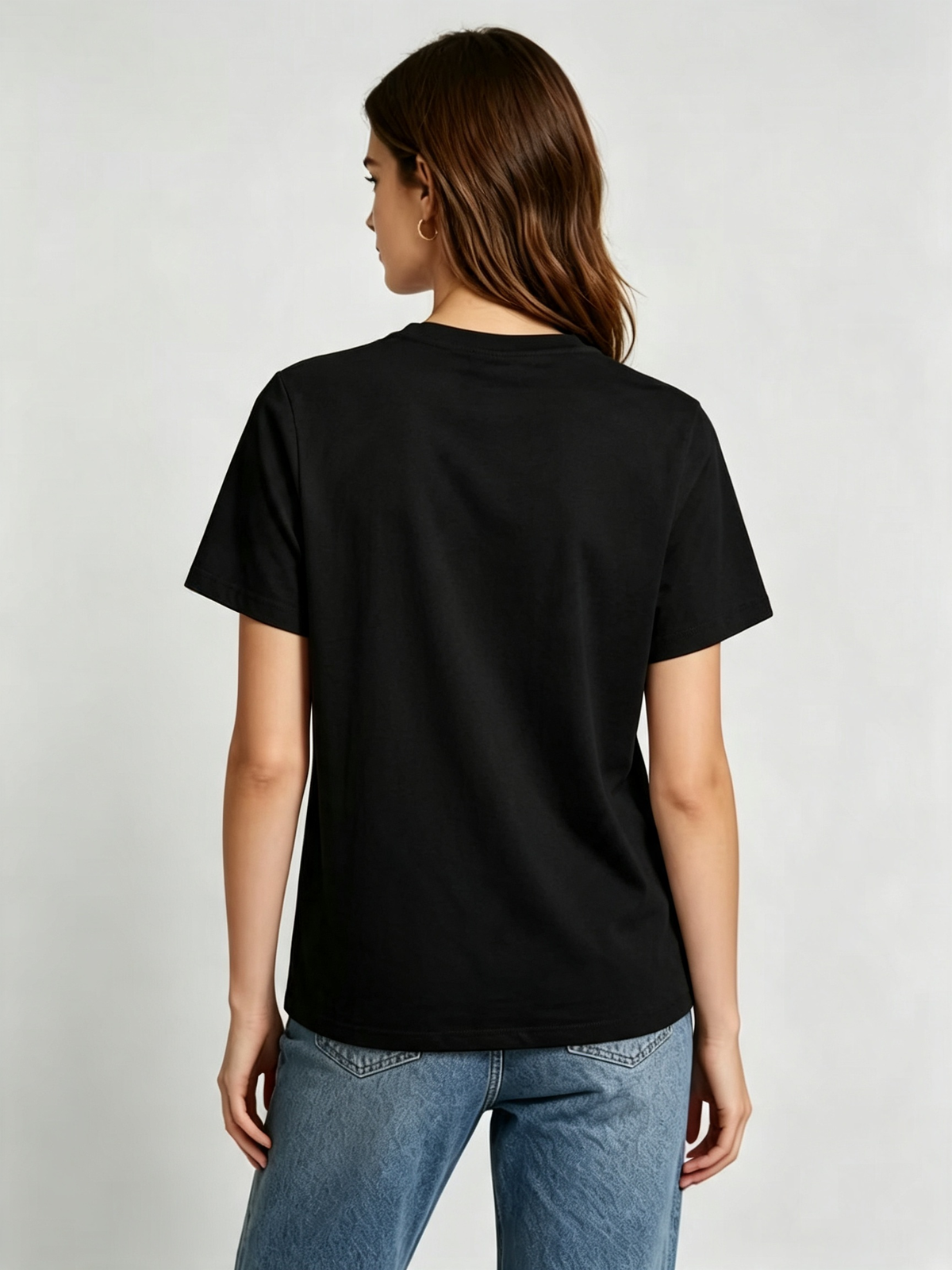 Custom Black & White Unisex Cotton T-Shirt