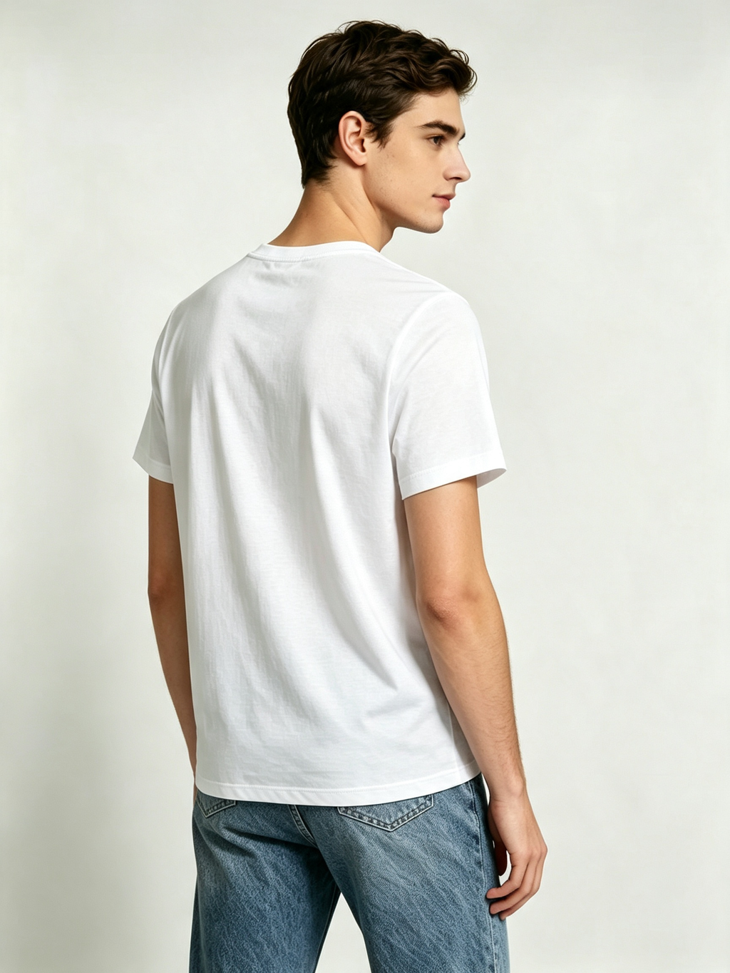 Custom Black & White Unisex Cotton T-Shirt