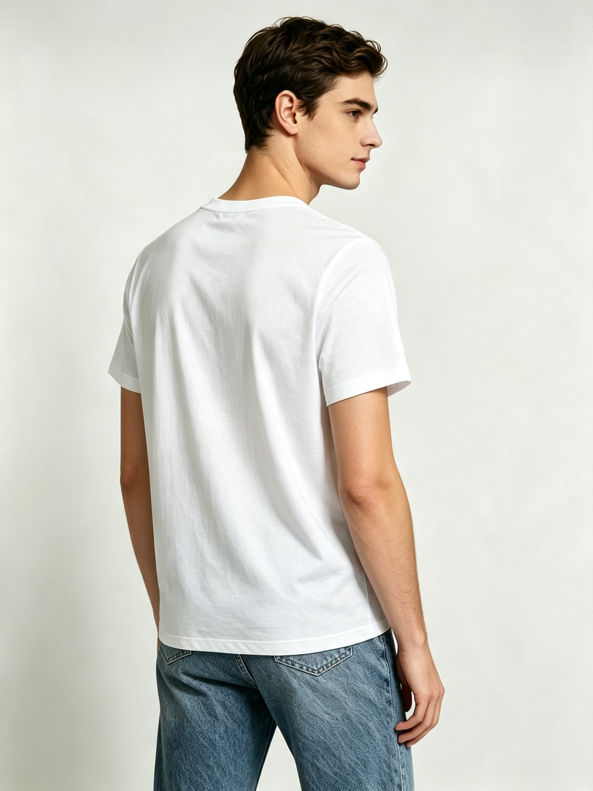 Custom Black & White Unisex Cotton T-Shirt