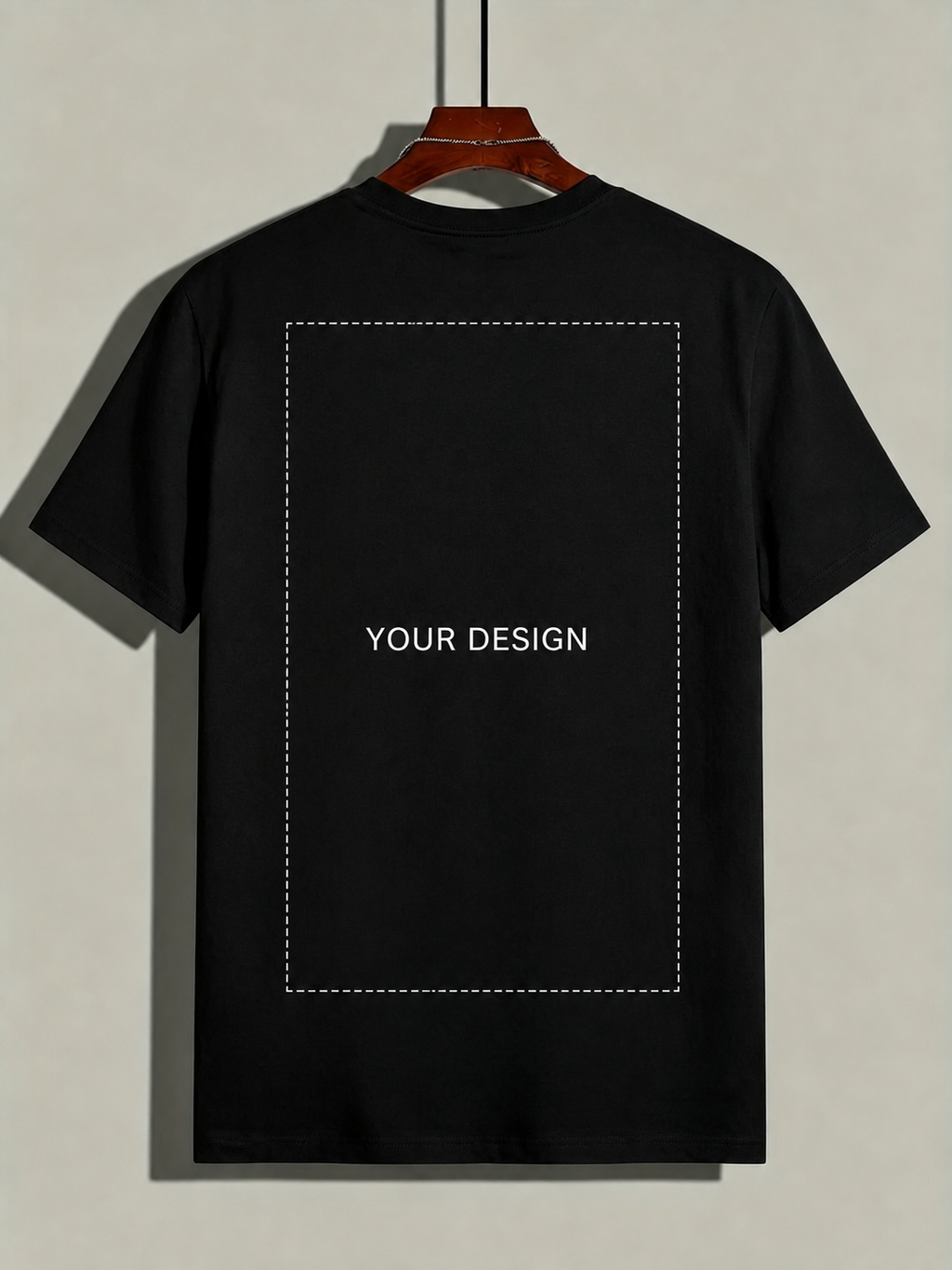 Custom Black & White Unisex Cotton T-Shirt