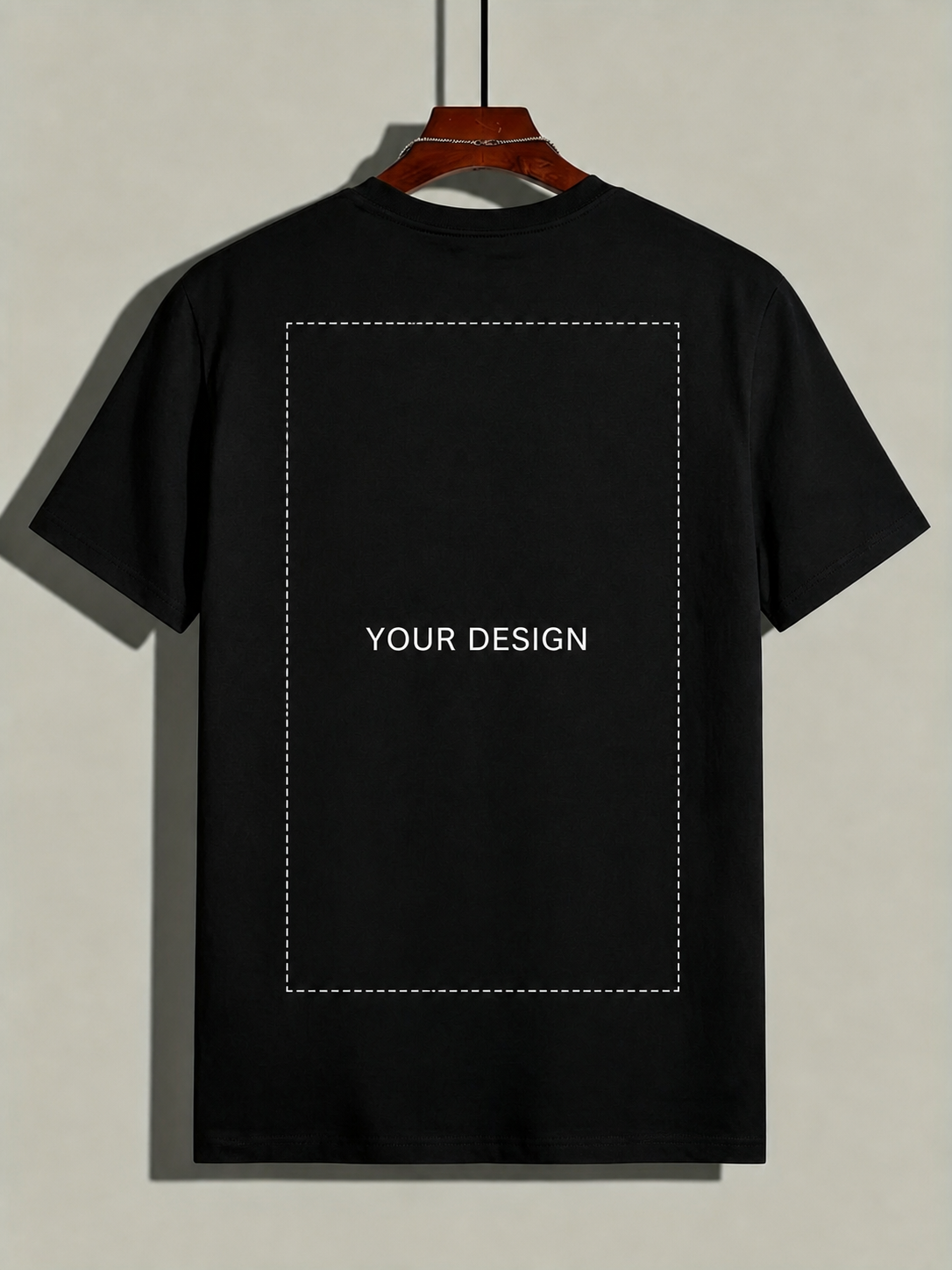 Custom Black & White Unisex Cotton T-Shirt