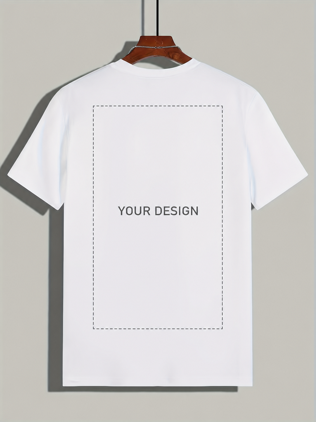 Custom Black & White Unisex Cotton T-Shirt