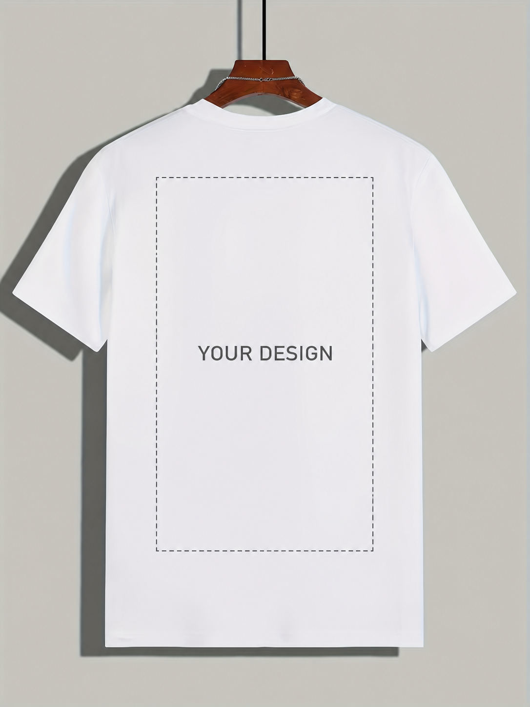 Custom Black & White Unisex Cotton T-Shirt