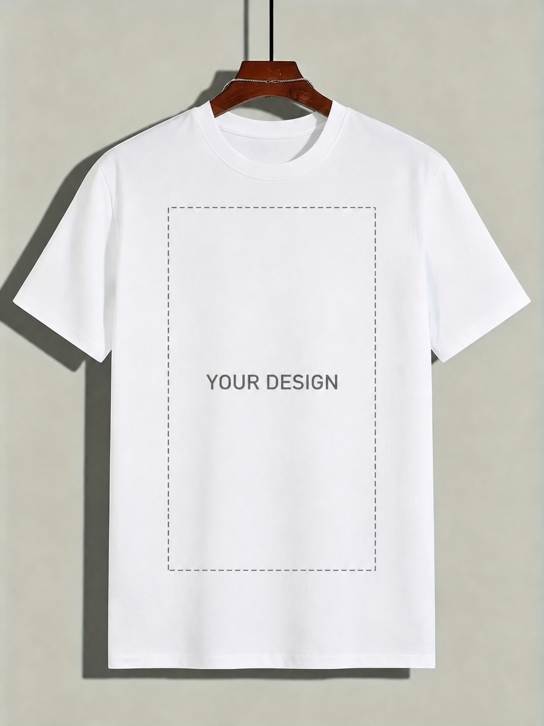 Custom Black & White Unisex Cotton T-Shirt