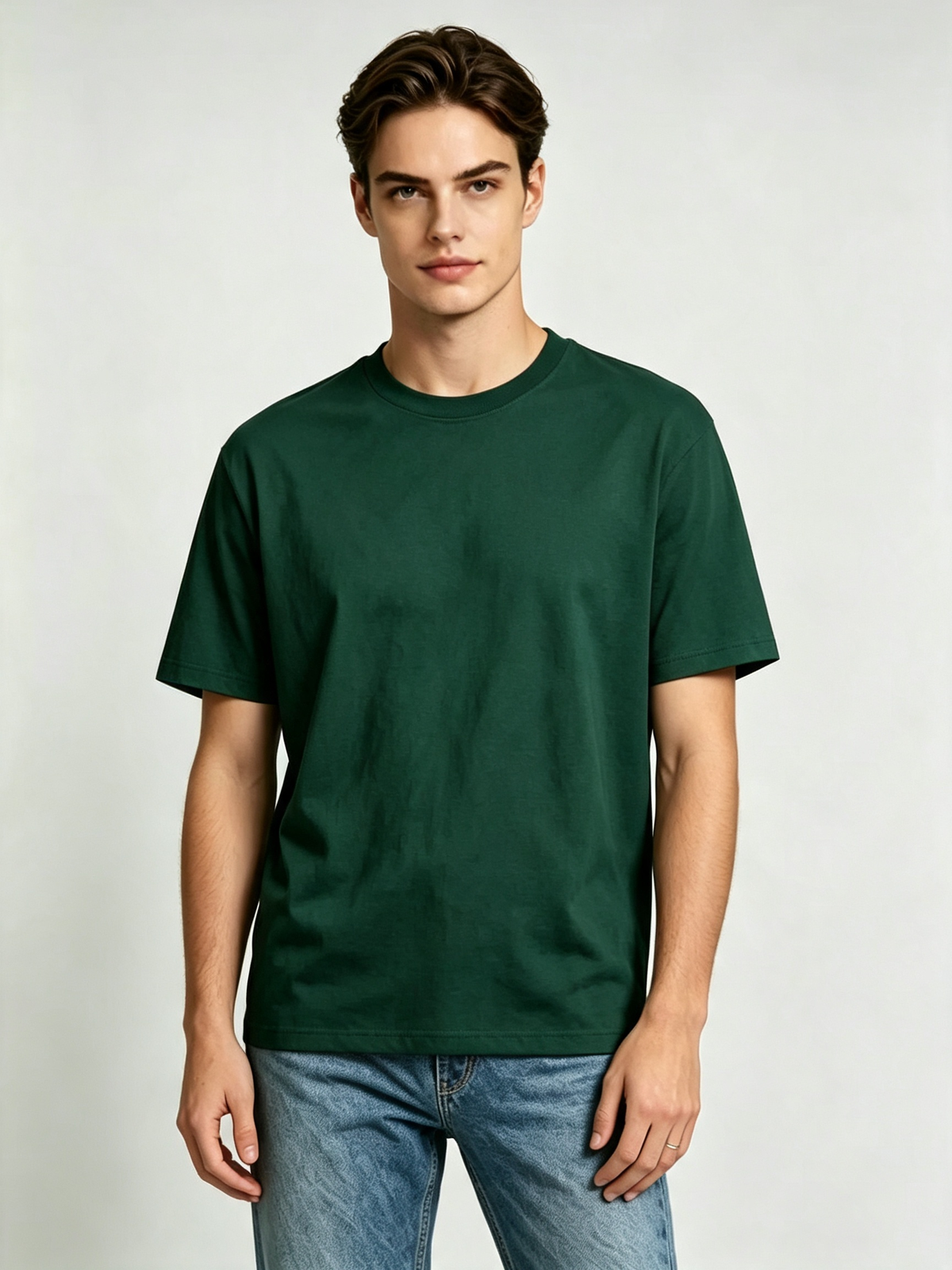 Blank Color Unisex Cotton T-Shirt – No Print